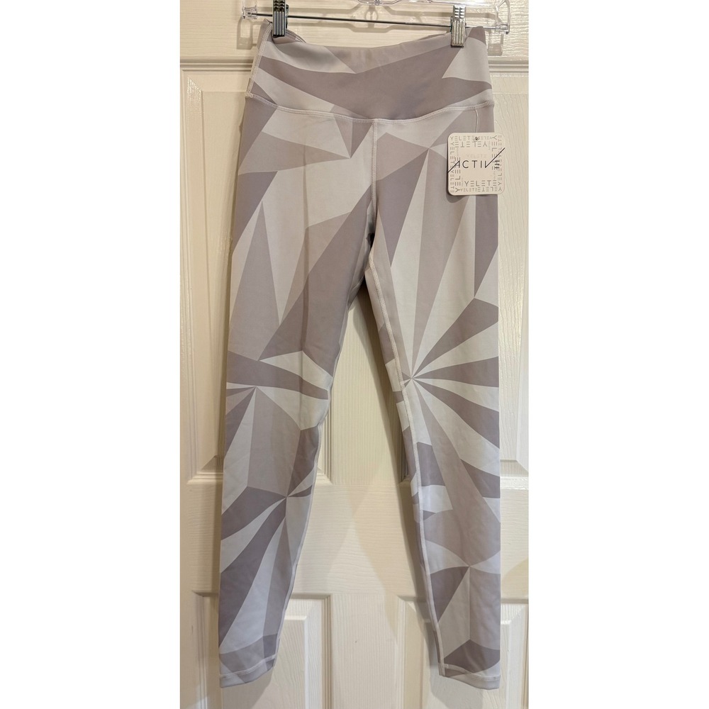 Activewear Yoga Pants Geometric Print NWT Athletic Leggings Size S